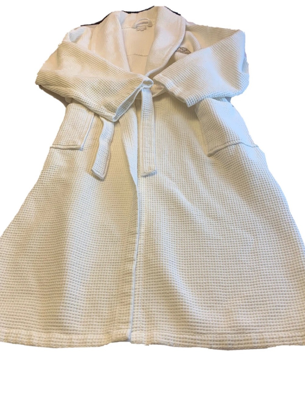 College Football Hall of Fame South Bend In cream Turkish cotton wrap robe L/X